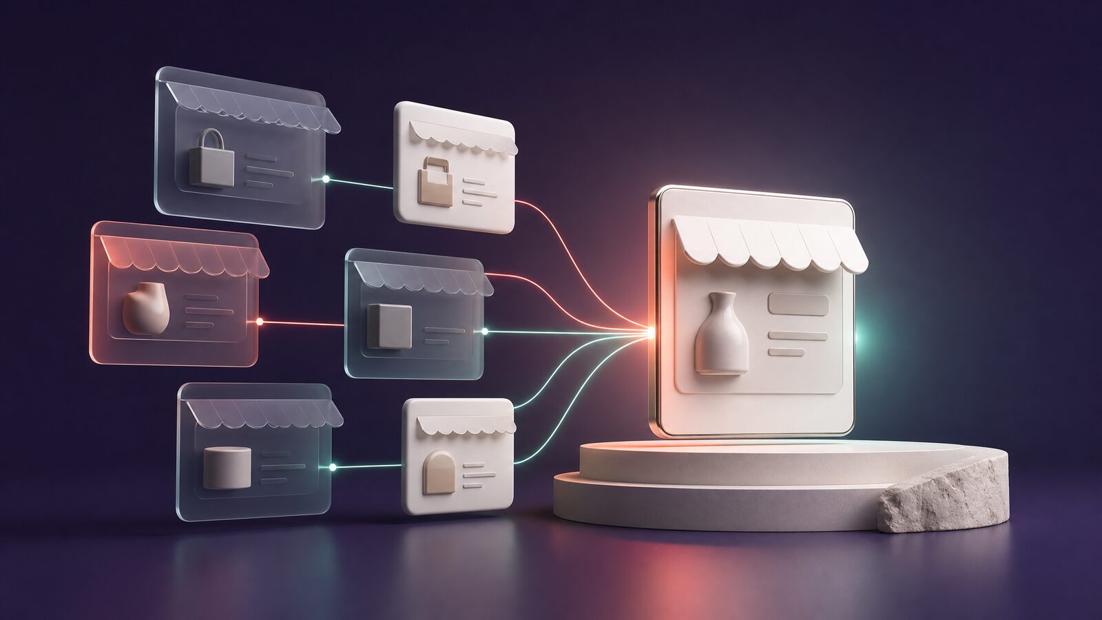 Editorial weergave van e-commerce design: een webshop-ontwerp dat uitmondt in een platformkeuze